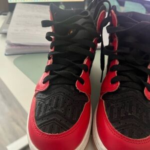 Nike Kids Red and Black Sneakers
